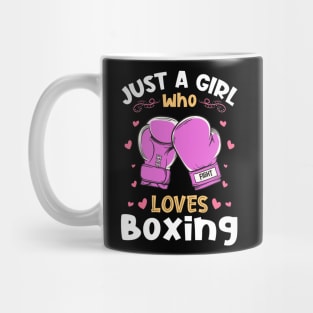 Just a Girl who Loves Boxing Boxer Mug